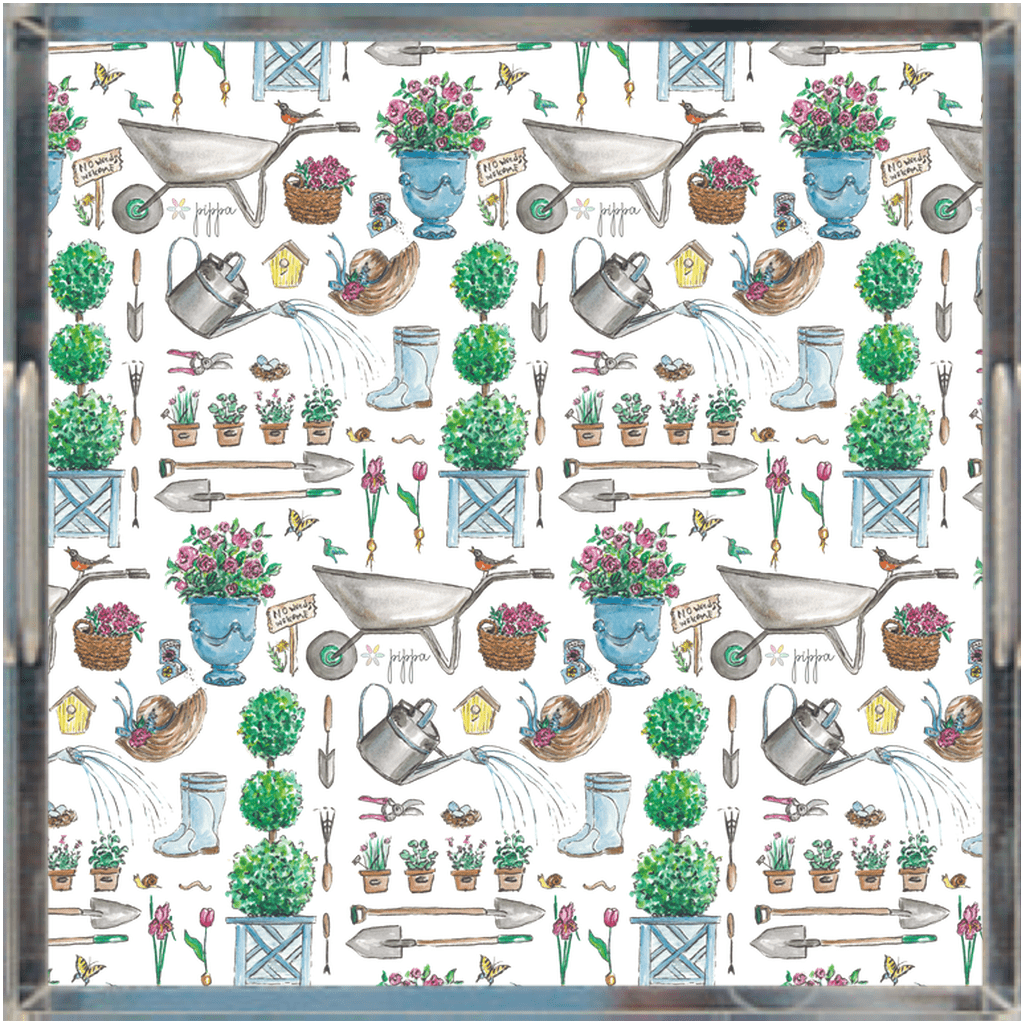 the garden interchangeable acrylic tray - designs by pippa