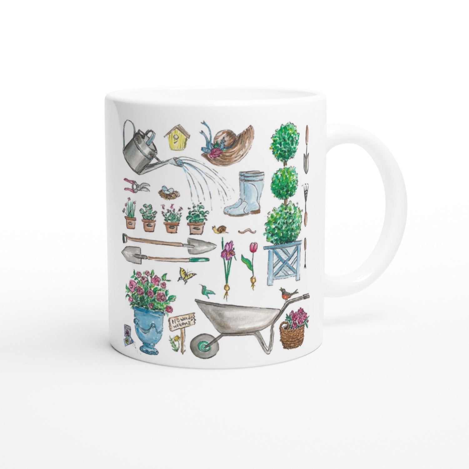 the garden love personalized mug - designs by pippa