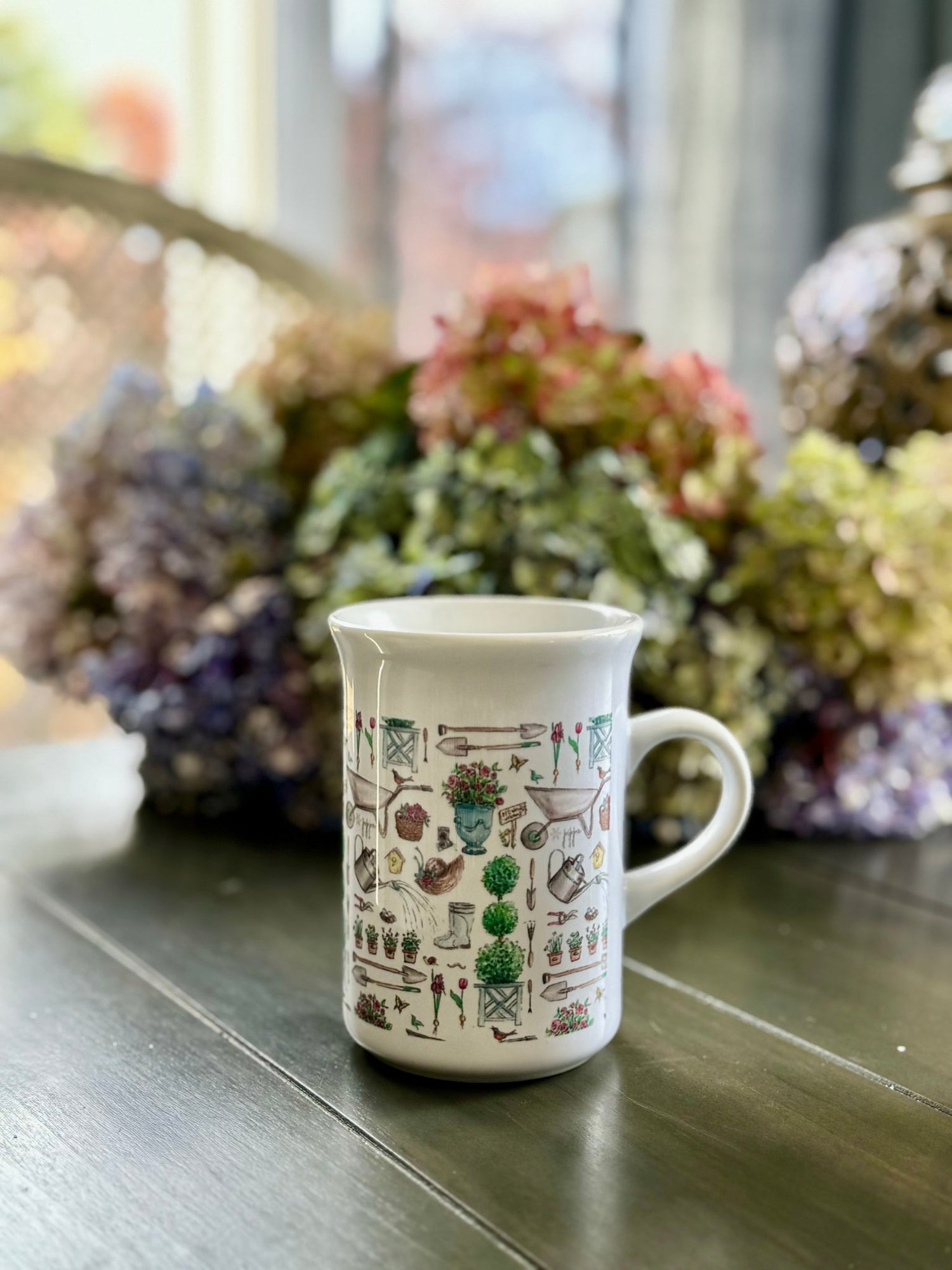 the garden porcelain slim mug - designs by pippa