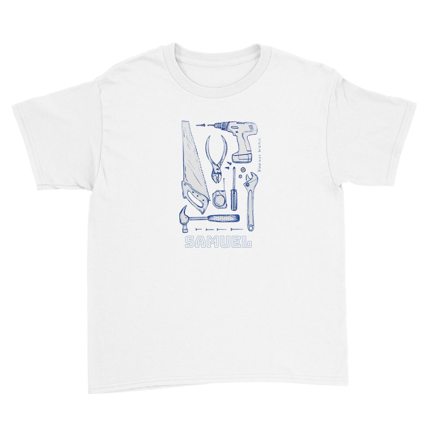 tools personalized polycotton boys graphic tee - designs by pippa