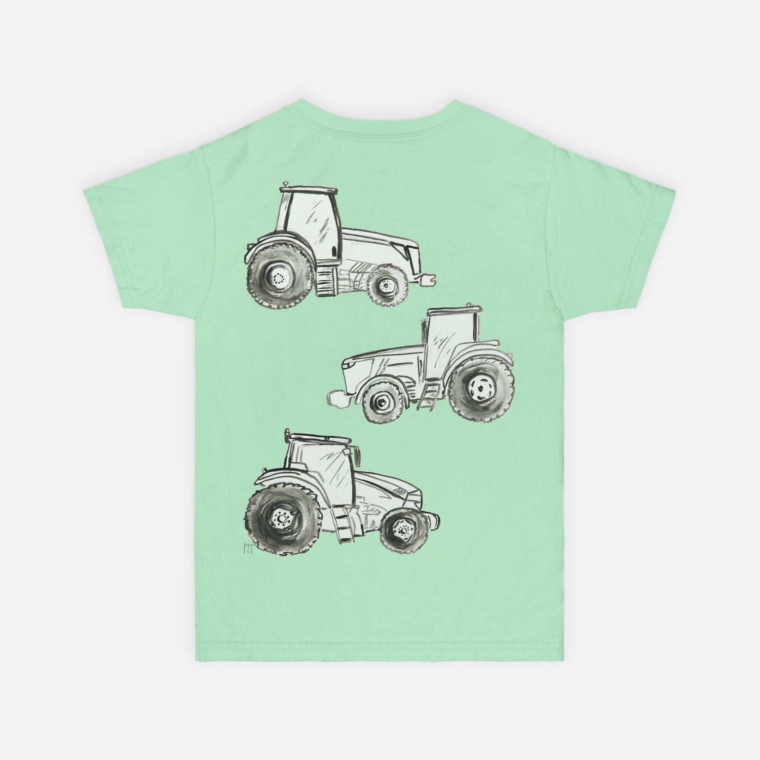 trio tractors custom boy tee Youth S - XL - designs by pippa