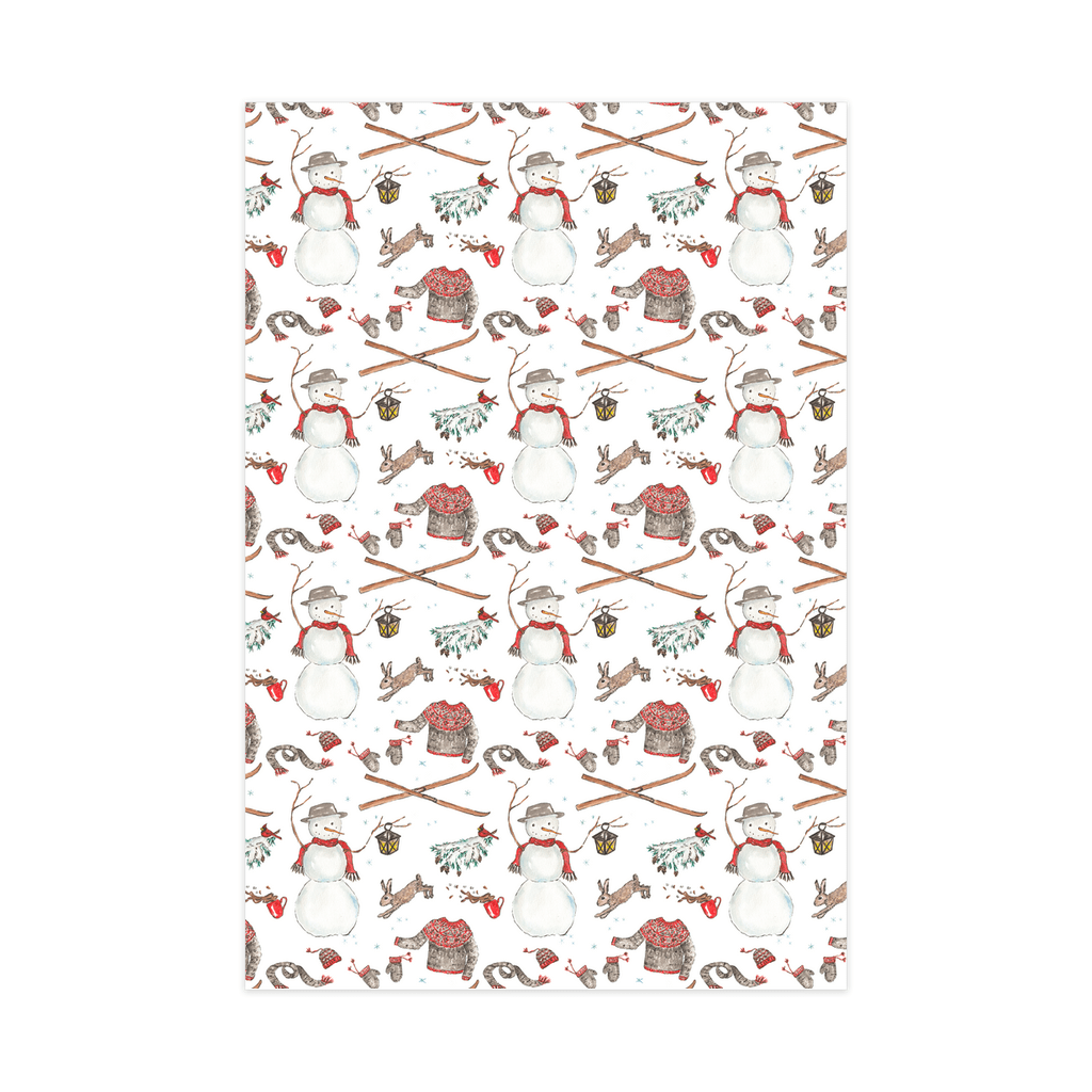 vintage winter mix wrapping paper - designs by pippa