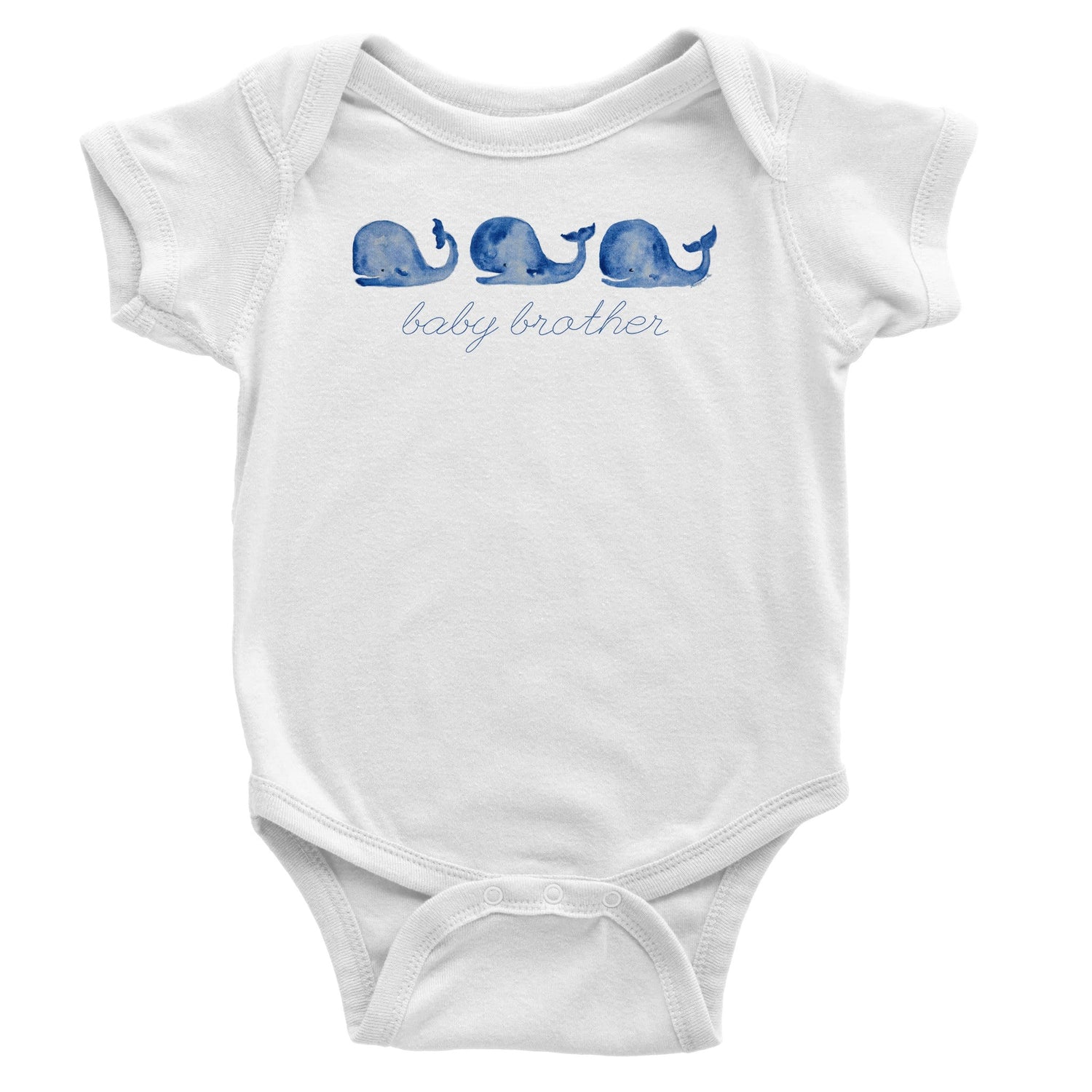 whalecome baby personalized classic baby short sleeve bodysuit - designs by pippa