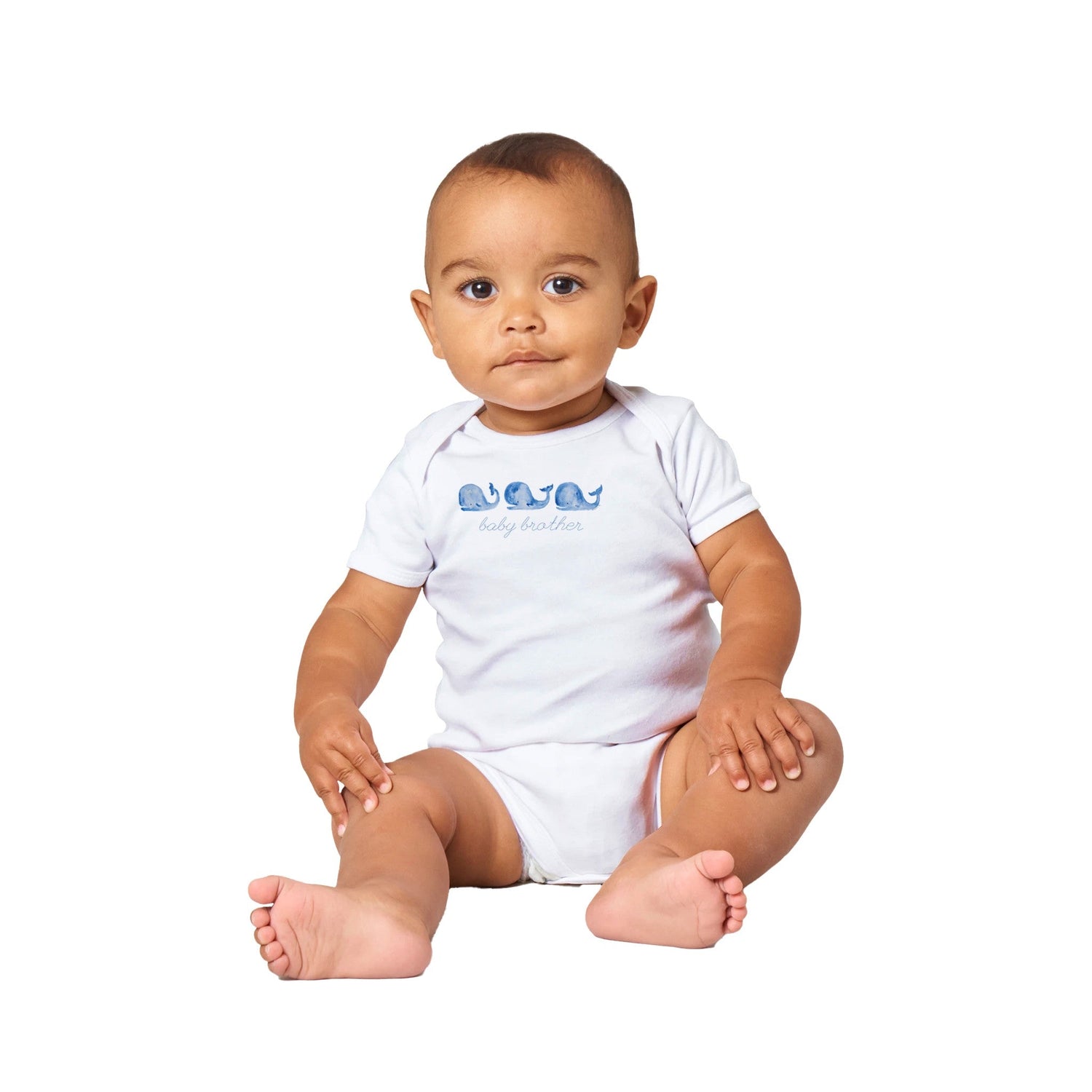 whalecome baby personalized classic baby short sleeve bodysuit - designs by pippa