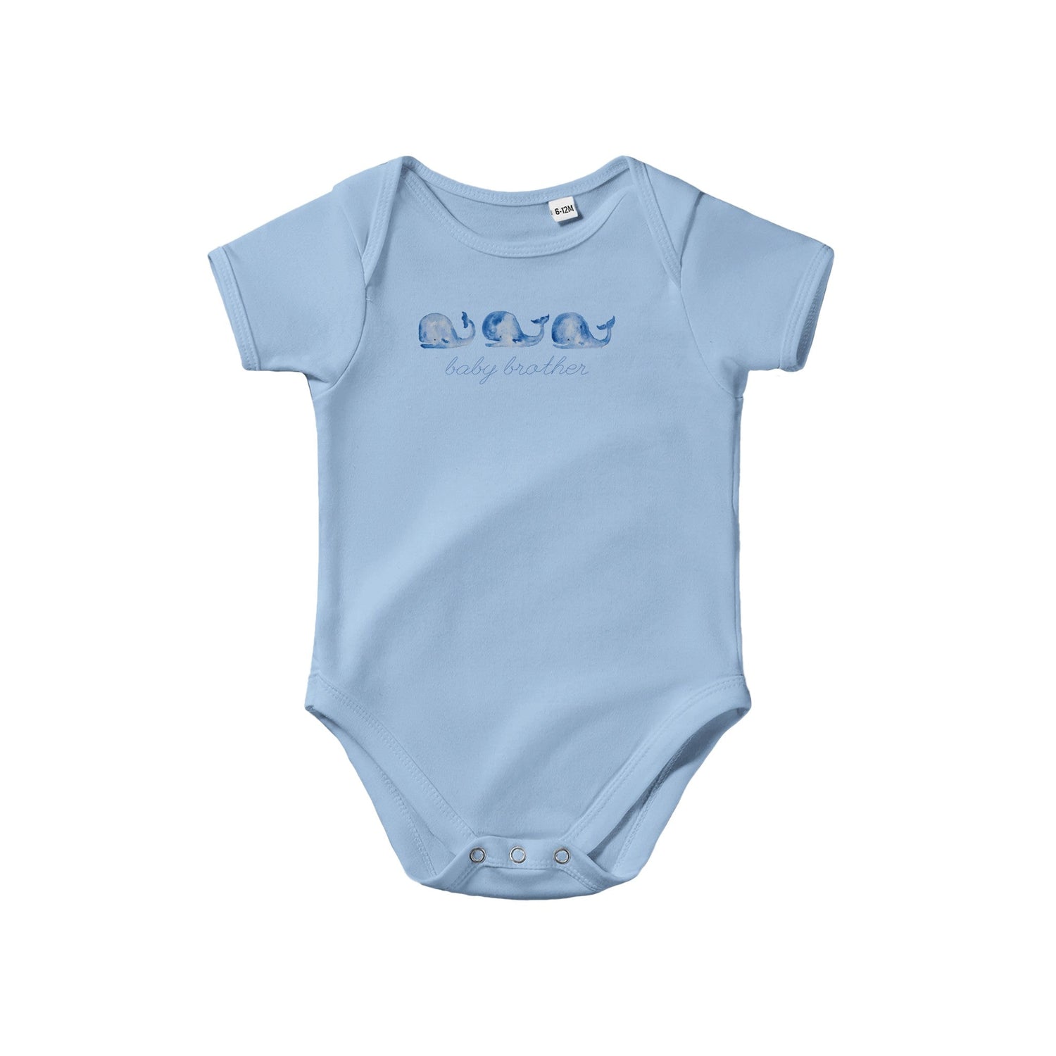 whalecome baby personalized classic baby short sleeve bodysuit - designs by pippa