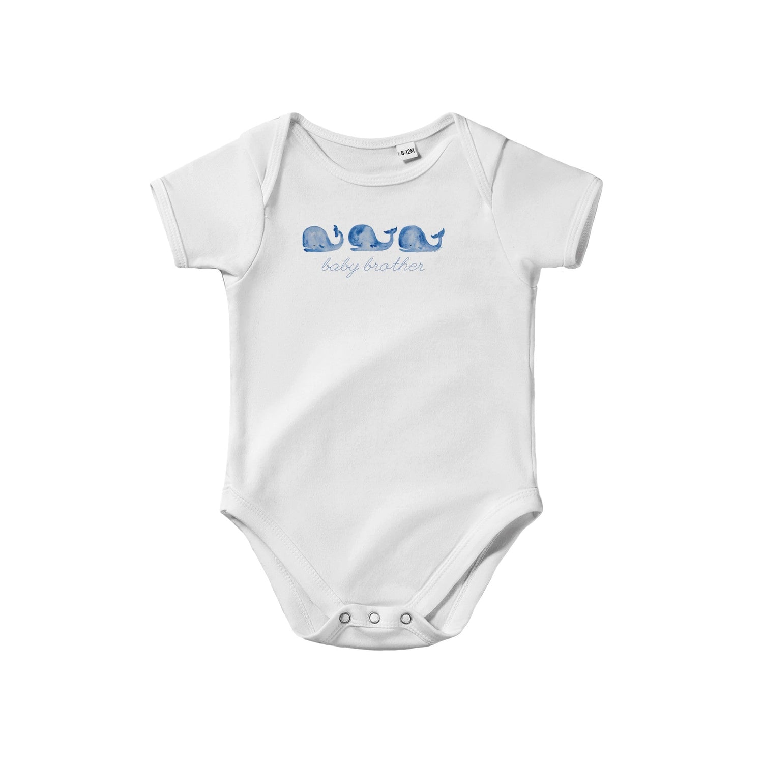 whalecome baby personalized classic baby short sleeve bodysuit - designs by pippa