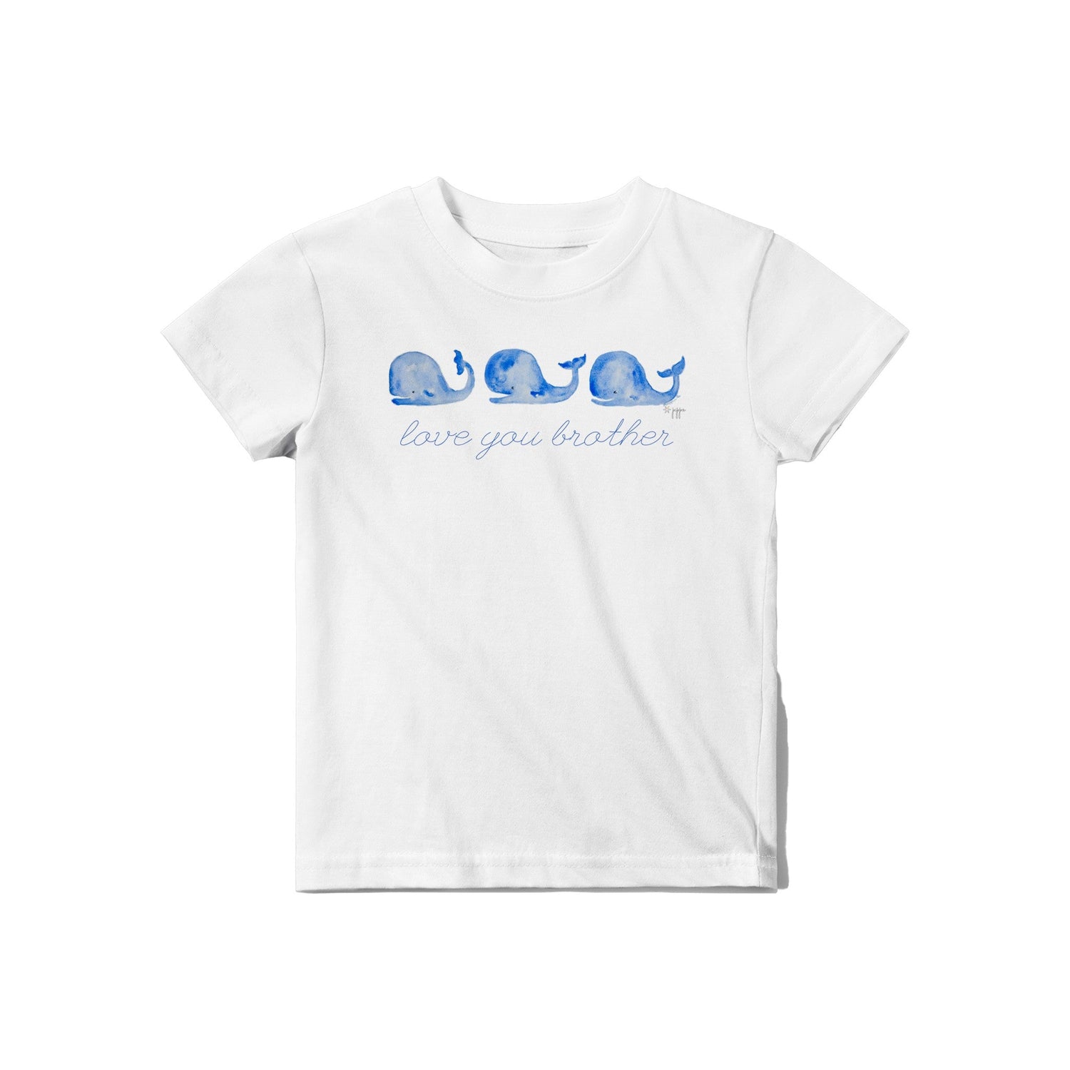 whales & tales personalized classic baby crewneck graphic tee - designs by pippa