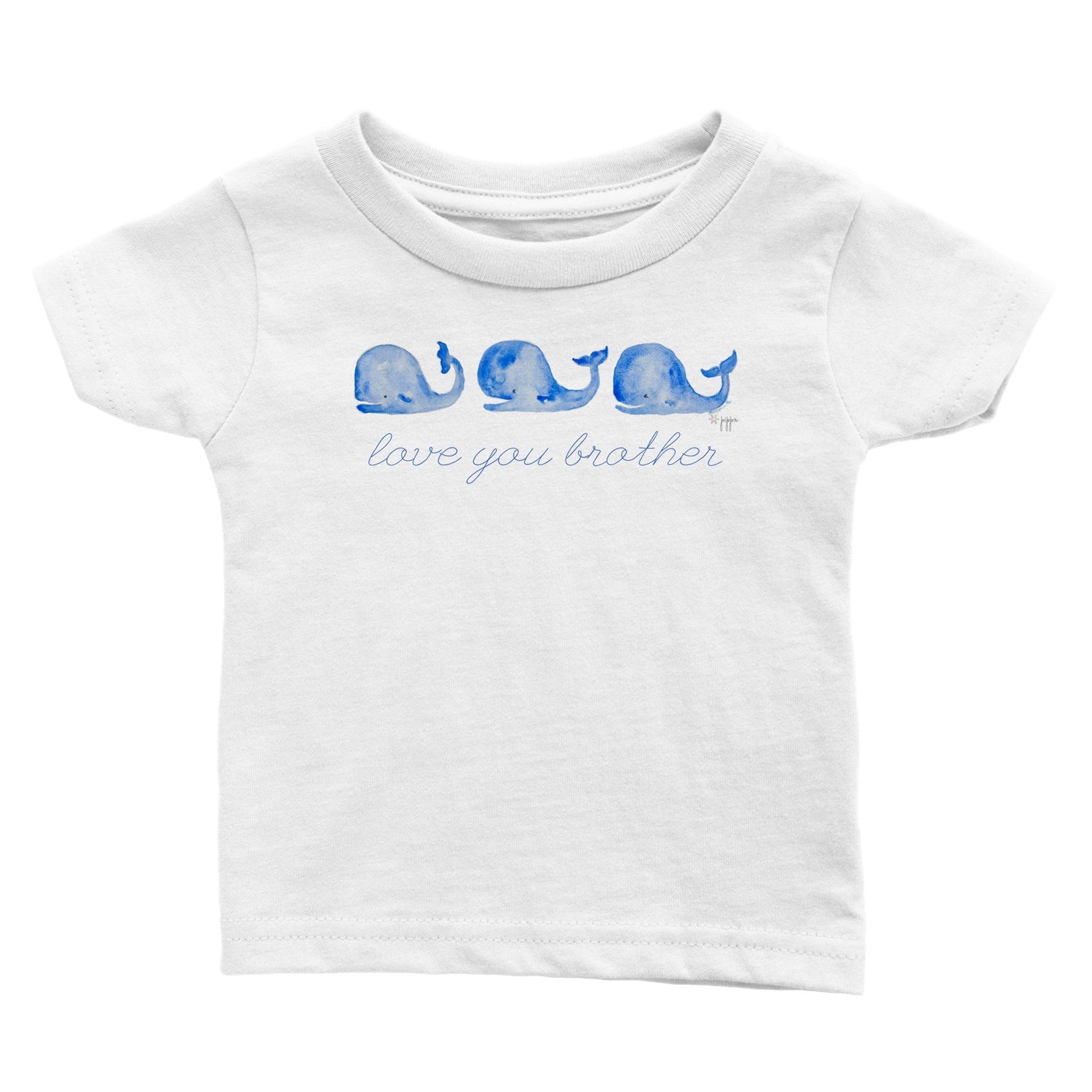 whales & tales personalized classic baby crewneck graphic tee - designs by pippa