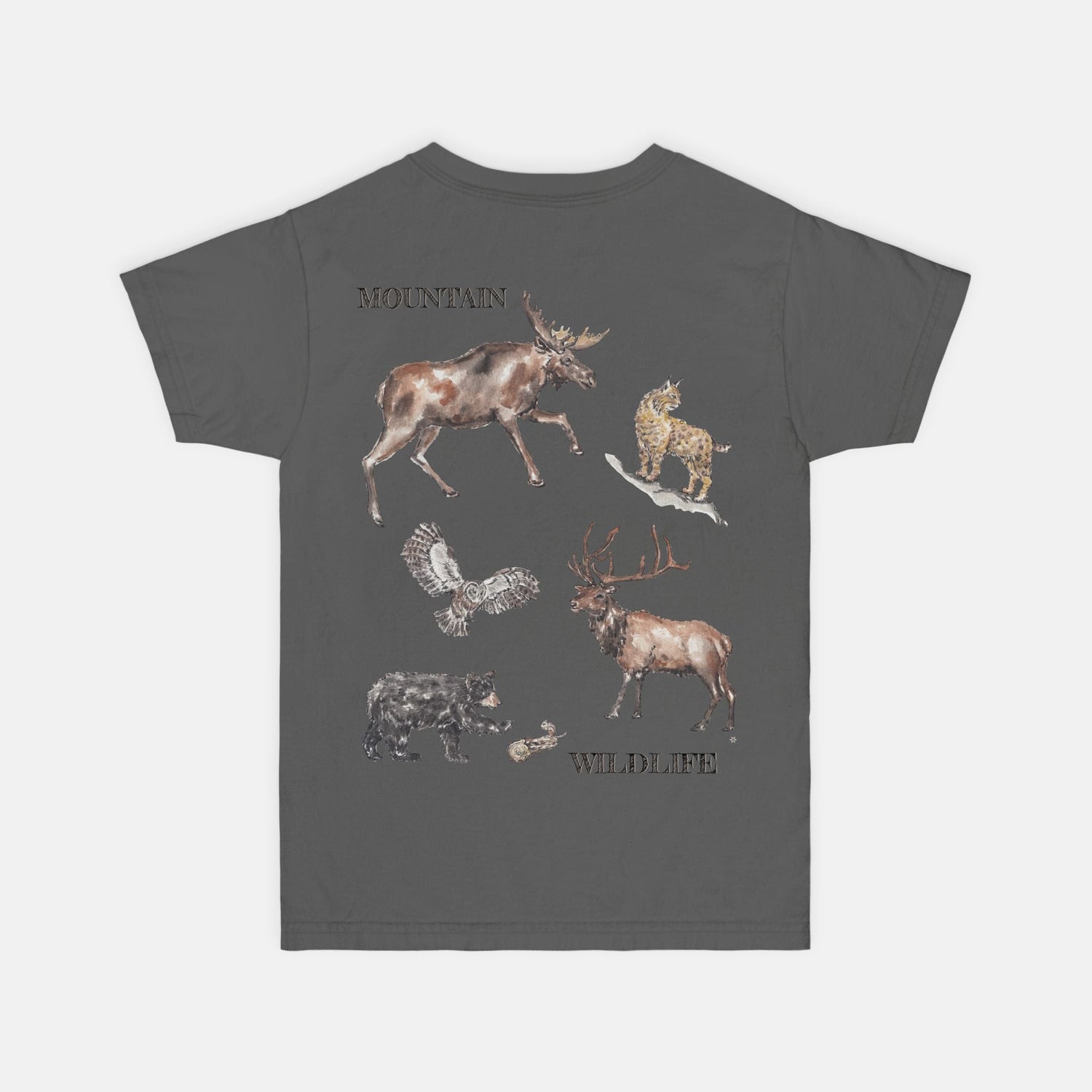 wildlife mountain lover boy custom tee Youth S - XL - designs by pippa