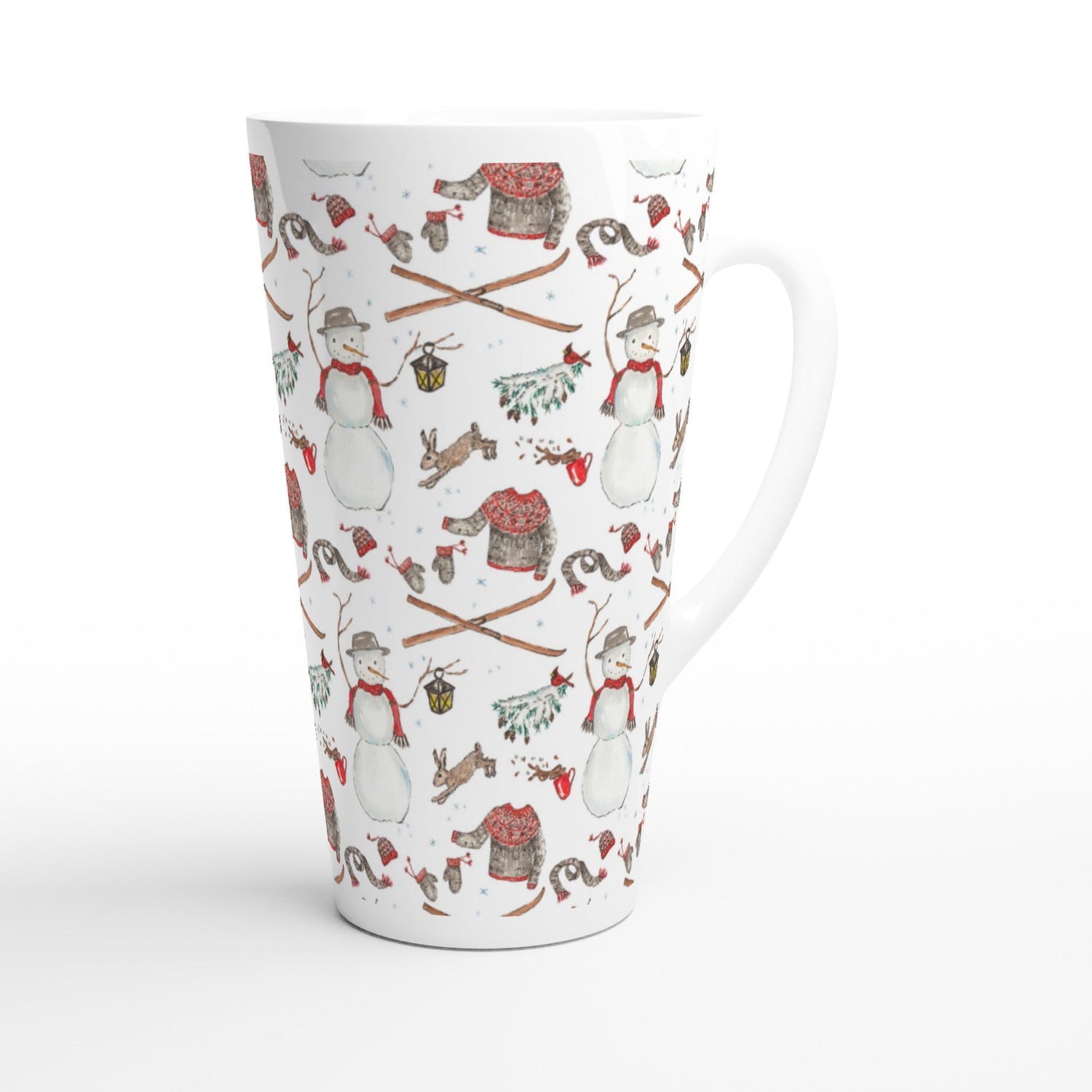 winter mix latte ceramic mug - designs by pippa