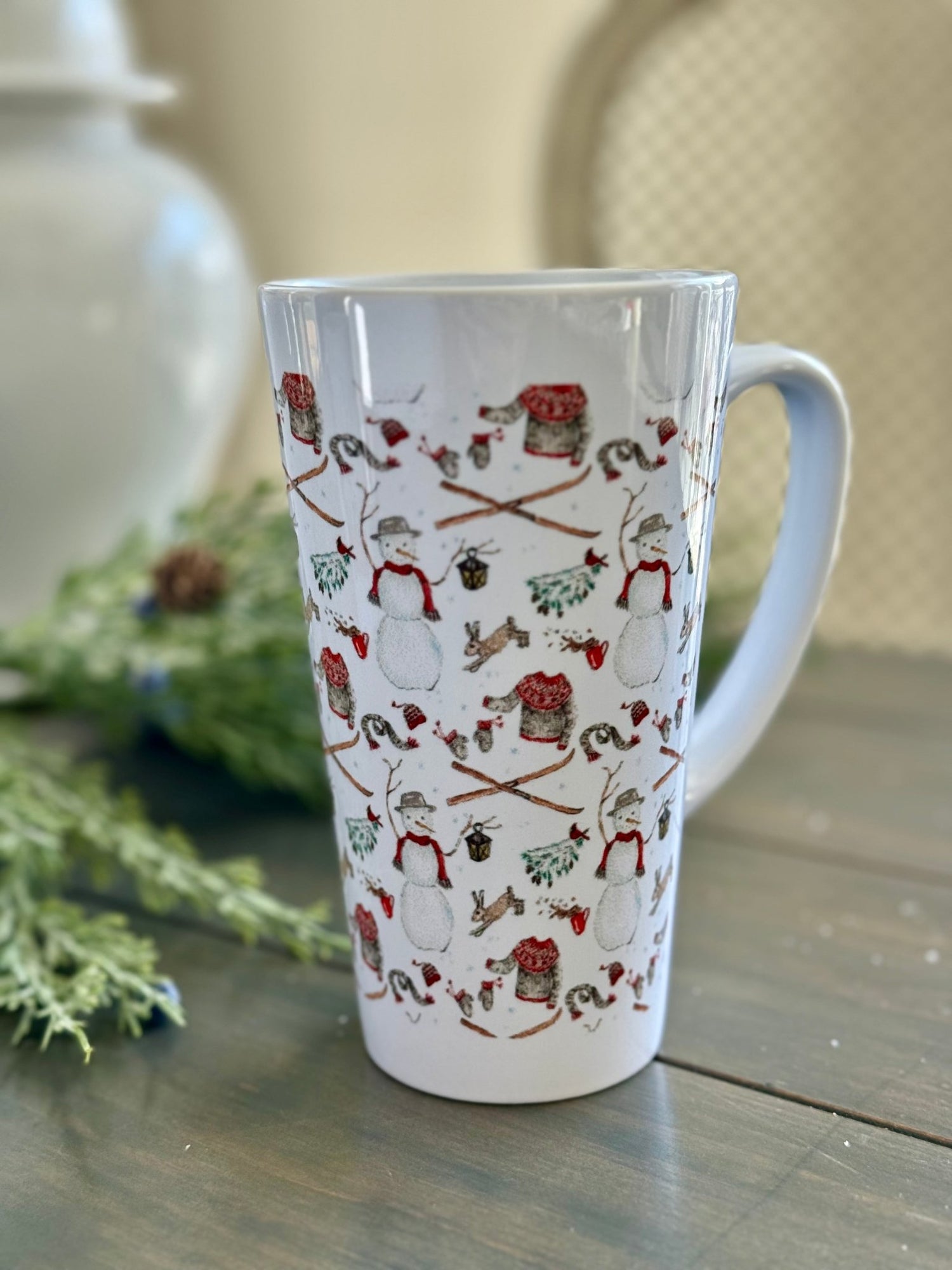 winter mix latte ceramic mug - designs by pippa