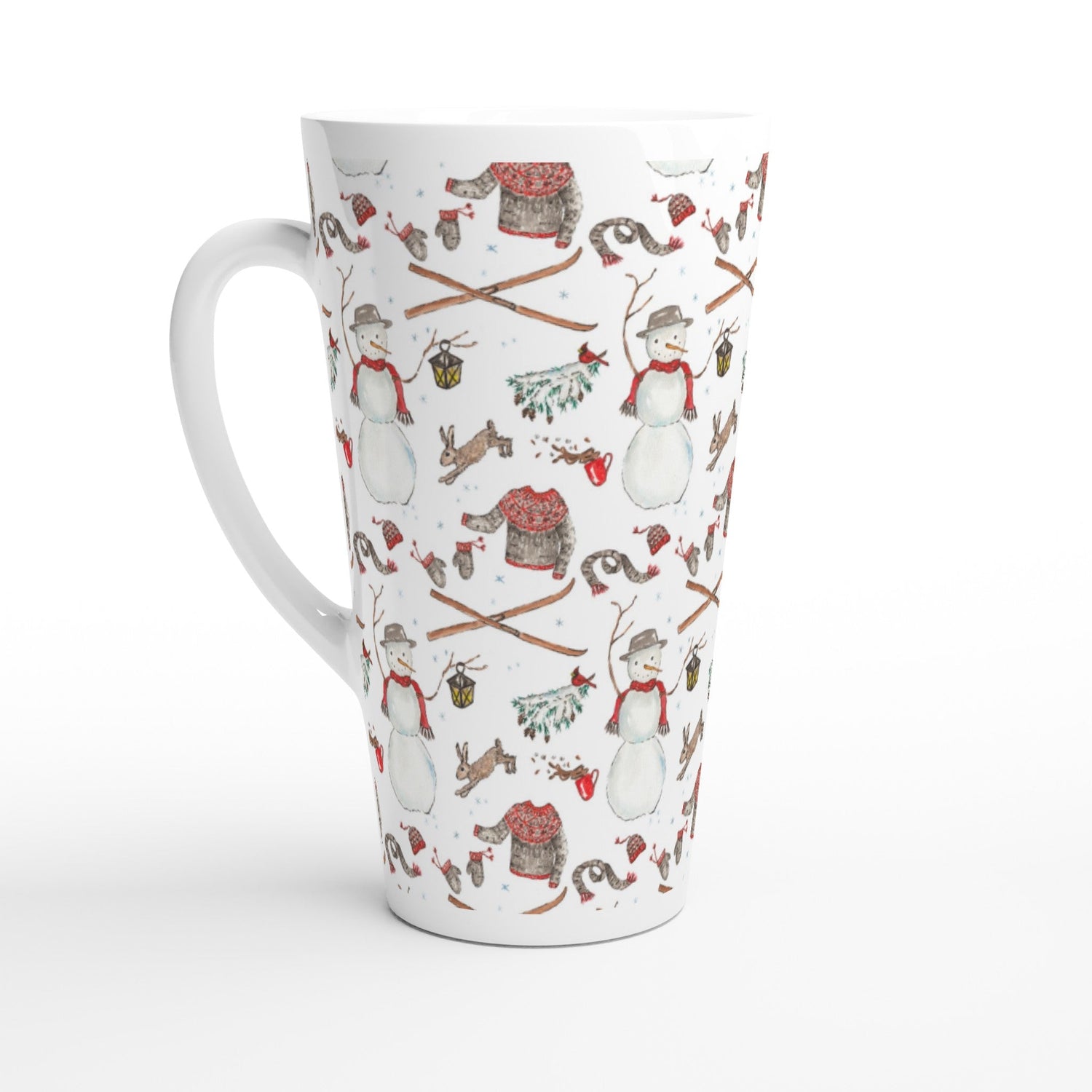 winter mix latte ceramic mug - designs by pippa