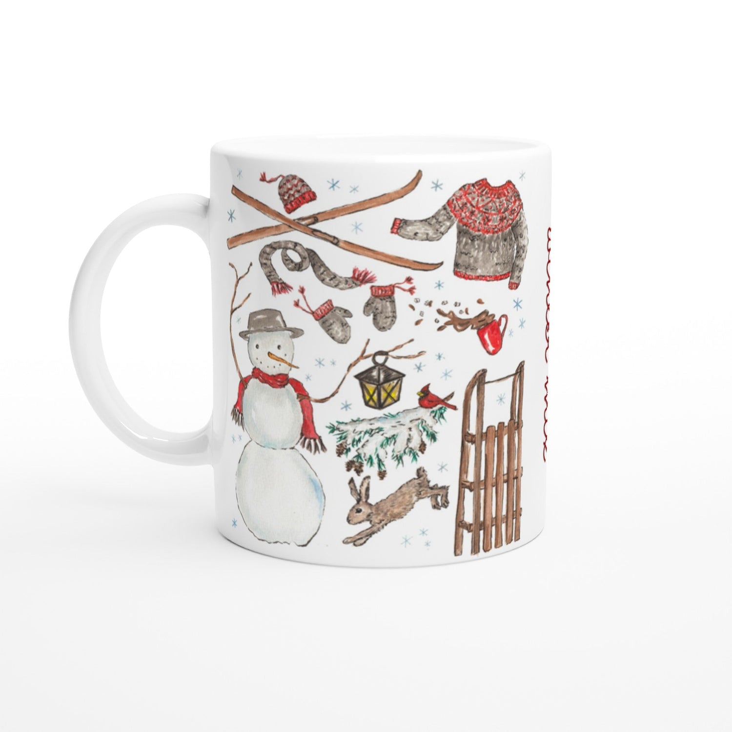 winter mix personalized ceramic mug - designs by pippa